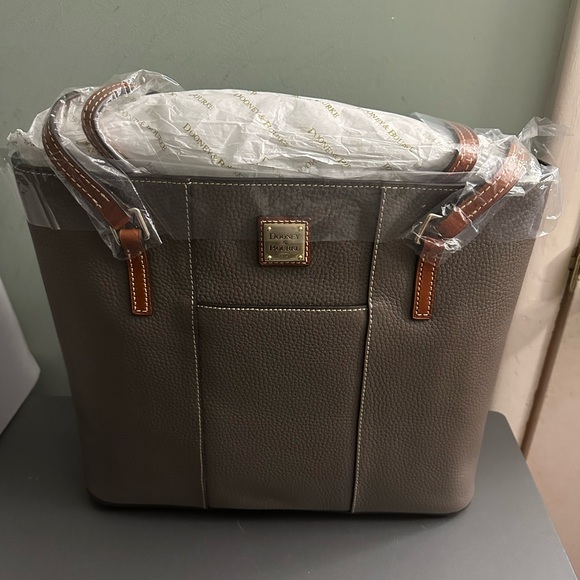 NWT Dooney & Bourke Elephant Lexington Shopper Tote - Picture 3 of 8